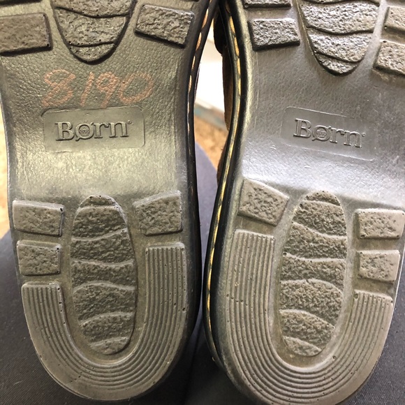 BORN Brown Leather Woven Sandals Size 7.5 - Picture 12 of 13